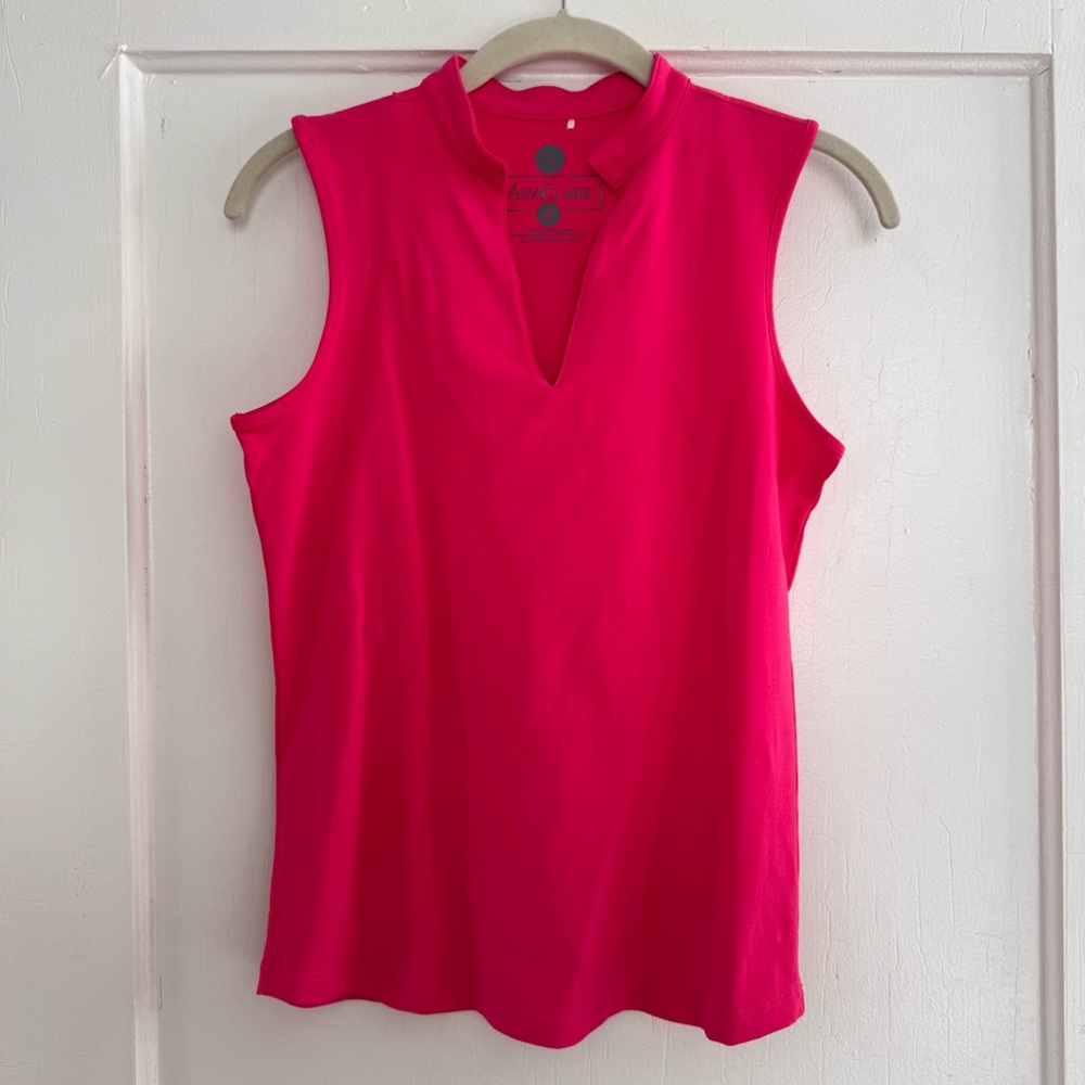 AnaClare Hadley Sleeveless Pink Top